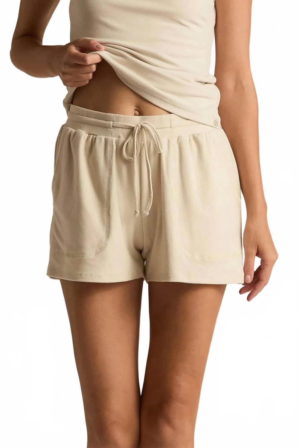 New Faceplant Dreams Women's Lounge Shorts In Oatmeal